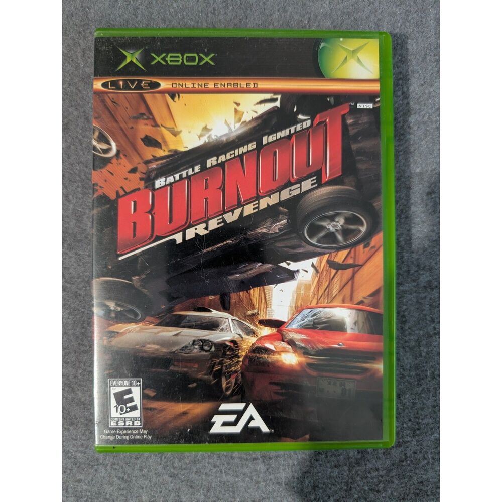 Burnout Revenge Xbox Original 2005 - Complete CIB - Battle Racing Game EA